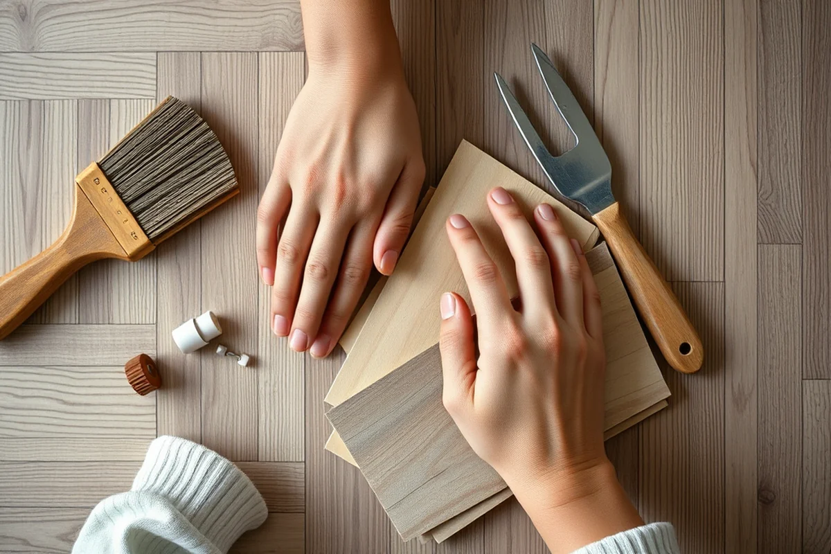 peel and stick wood grain vinyl flooring mistakes — Peel and Stick Wood Grain Vinyl Flooring Mistakes (the finished result)