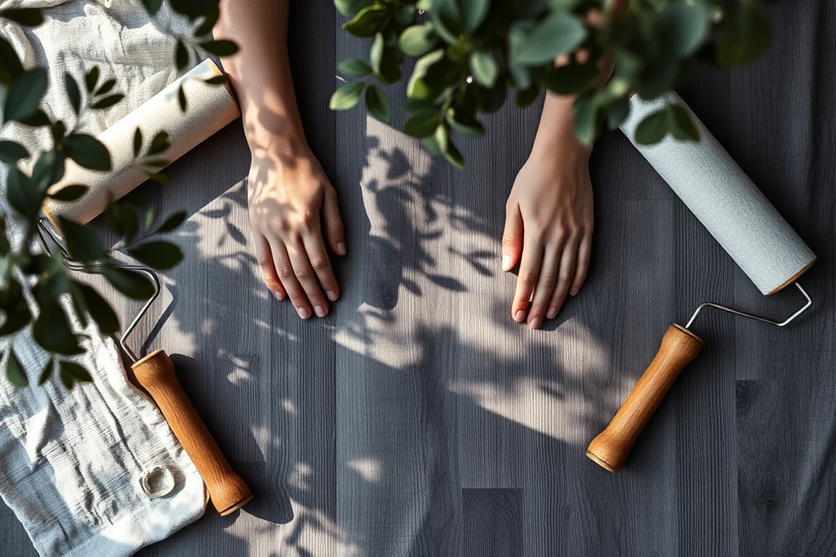 peel and stick wood like flooring guide — Peel And Stick Wood Like Flooring Guide (the finished result)