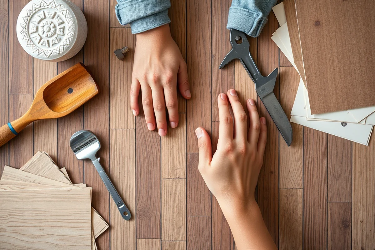 peel and stick wood look flooring troubleshooting — Peel And Stick Wood Look Flooring Troubleshooting (the finished result)