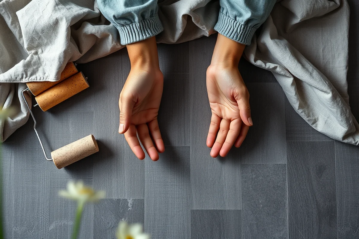affordable peel and stick plank flooring — Affordable Peel And Stick Plank Flooring (the finished result)