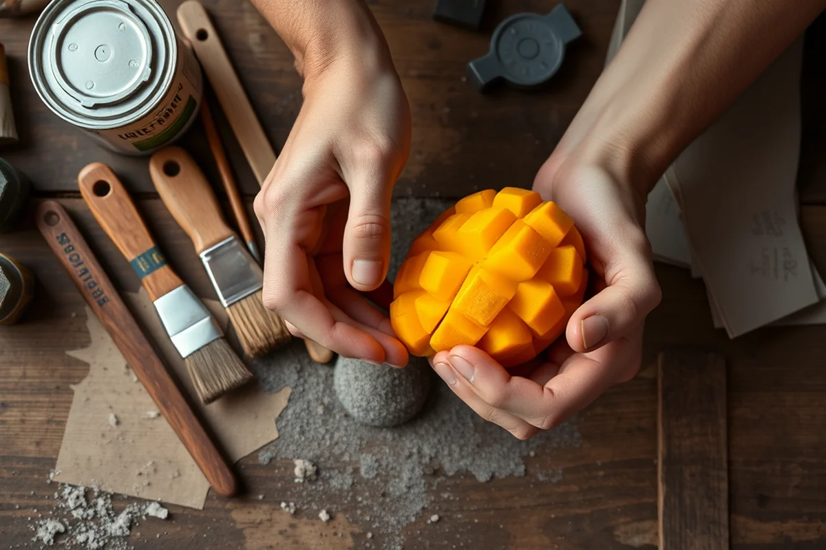 how to peel a mango โ How To Peel A Mango (the finished result)