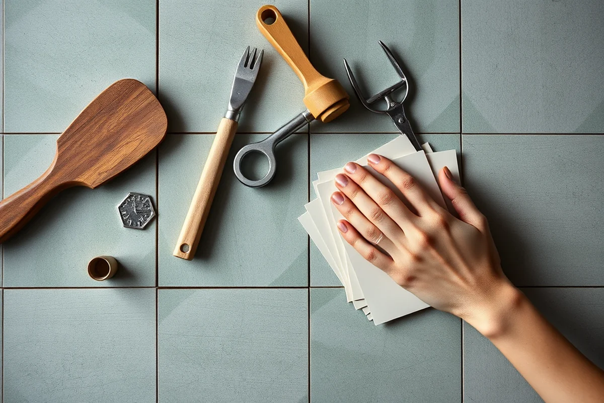 peel and stick kitchen floor tiles — Peel And Stick Kitchen Floor Tiles (the finished result)