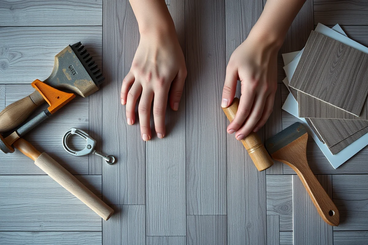 top peel and stick wood flooring b&q — Top Peel And Stick Wood Flooring B&Q (the finished result)