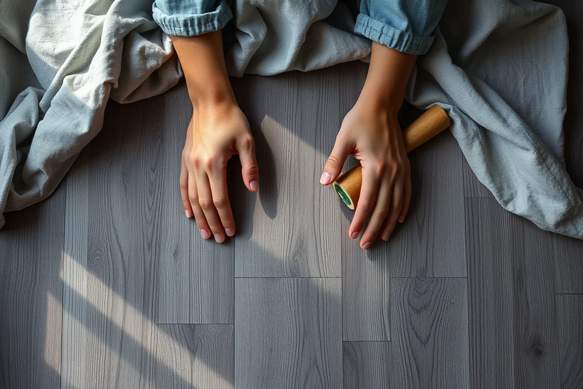 affordable peel and stick wood plank flooring — Affordable Peel And Stick Wood Plank Flooring (the finished result)
